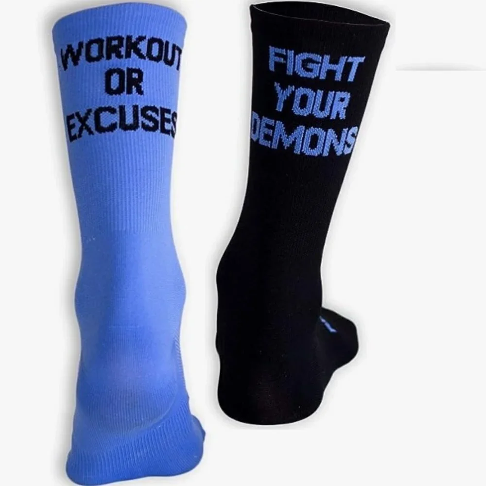 5 Pairs Athletic Socks Women and Men - Sport Bicycle Socks, Adult Size 4-8